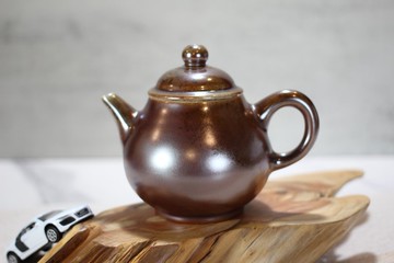 【送禮好物】250ml 柴燒茶壺 天然落灰 純手工製 名家葉敏祥作品