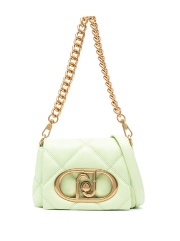 LIU JO - logo-plaque quilted crossbody bag - women - Polyester/Polyurethane Resin - One Size - Green