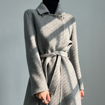 【巴黎精品】現貨+預購 100%羊毛大衣毛呢外套-保暖長款娃娃領修身加厚女外套4色a1dg10