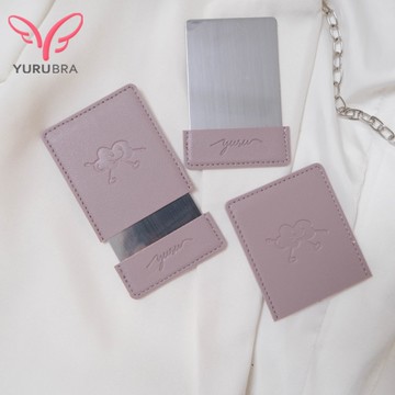 【玉如內衣】YURU皮革隨身鏡 質感 美妝 攜帶方便 ※E117