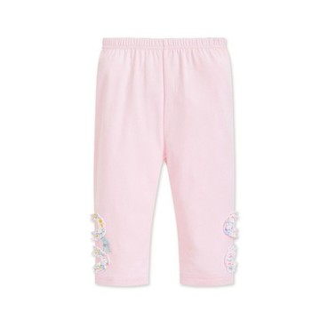 輕快比得甜美粉嫩七分合身褲