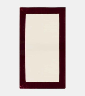 Once Milano Velvet-trimmed linen tablecloth
