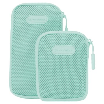 TRAVELON Pi輕便收納背帶包2組  1套  冰薄荷  TR383