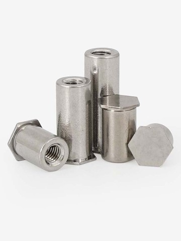 不銹鋼盲孔壓鉚螺柱壓鉚螺母柱M2.5 BSOS-3.5M3M4底孔5.4 6.0 7.2