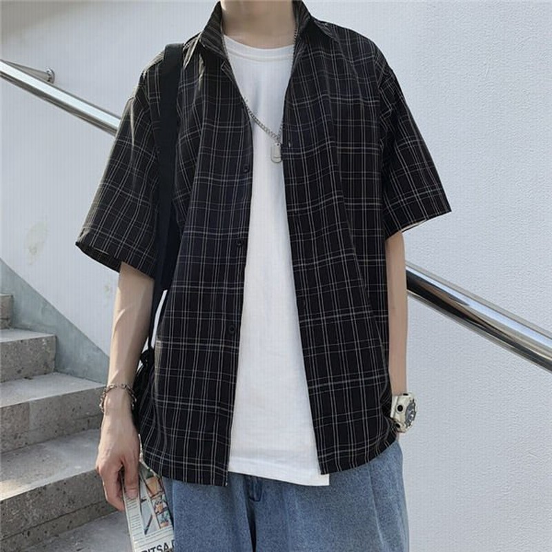 シャツ メンズ 半袖 メンズ 半袖 シャツ カジュアル トップス おしゃれ 夏 チェック柄シャツ 半袖 トップス おしゃれ 薄手 通勤 紳士 夏 通販 Lineポイント最大0 5 Get Lineショッピング