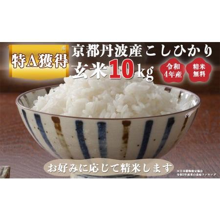 ふるさと納税 新米 令和5年産 京都 丹波産 こしひかり 玄米 10kg（5kg×2袋）≪5つ星お米マイスター 厳選 受注精米可≫ ※離島への配送不可(.. 京都府亀岡市