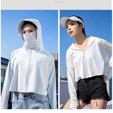 短款新款上市其他優質純色精品斗篷式冰絲衣2023防紫外線透氣服衫