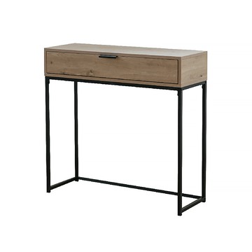 【RICHOME】艾詩蘭玄關桌原木色+黑色