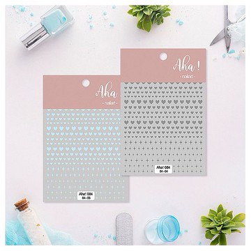 Aha愛心星芒美甲貼／指甲貼(1組入) 款式可選