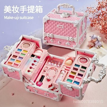 ⚡台湾精选⚡ 兒童化妝品玩具套裝正品女孩生日禮物小孩子公主全套彩妝盒指甲油250106 I3NK