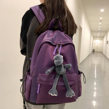 法國專柜MK DN大學生書包女校園雙肩包大容量初高中生背包旅行包