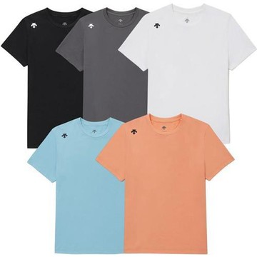 Descente 迪桑特 短袖上衣 男裝 女裝 速乾 黑/灰/白/藍/橘 SR323UTS71-BLK0/CHC0/WHT0/BLU0/CORL