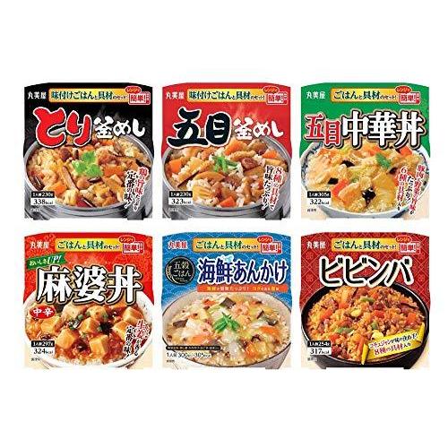 丸美屋 レンジで簡単!ごはん付きシリーズ アソート詰め合わせ 6食