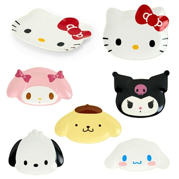 真愛日本 凱蒂貓 kitty 美樂蒂 布丁狗 帕洽狗 造型盤 陶瓷盤 盤子 水果盤 禮物 KD102