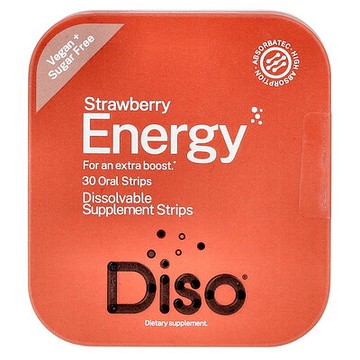 Diso, 能量，草莓味，30 片口腔膜劑
