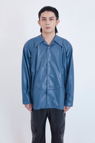 曲線出芽皮襯衫