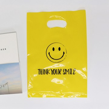 베스트팩 微笑塑膠提袋 小 20 x 30 cm  100個  黃色