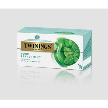 【香茗茶居】唐寧 TWININGS  沁心薄荷茶包 2g*25入/盒｜薄荷花草茶｜清新舒爽｜無咖啡因｜日常沖泡