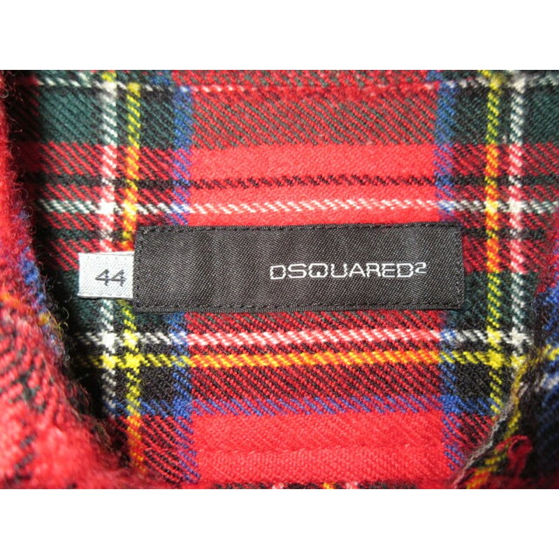 DSQUARED2 L/S TARTAN CHECK WOOL SHIRT ディースクエアード タータン