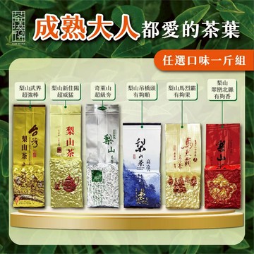【茶曉得】成熟大人都愛的茶葉組合 一斤6件組（任選 梨山烏龍）