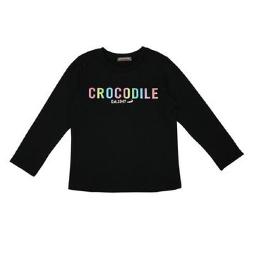 Crocodile Junior小鱷魚童裝- 彩色LOGO T恤 ( 630451-09 女生款)