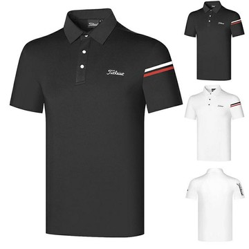 Titleist新款高爾夫服裝男裝短袖T恤球衣戶外運動休閒上衣POLO衫