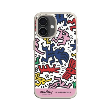 iPhone 16 SolidX 貝殼灰 - Keith Haring - Icons