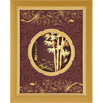 開運陶源 雅鑑鑫品 【金豐實系列-節節高升】 步步高升  純金箔畫 20 x 25 cm