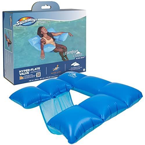 浮き輪 |Swimways Comfort Cloud Sling Seat Pool Chair with Fast Inflation  Arm