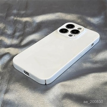 ✨限時下殺✨簡約純白色適用蘋果15手機殻新款iphone14promax全包SE3/2菲林XR