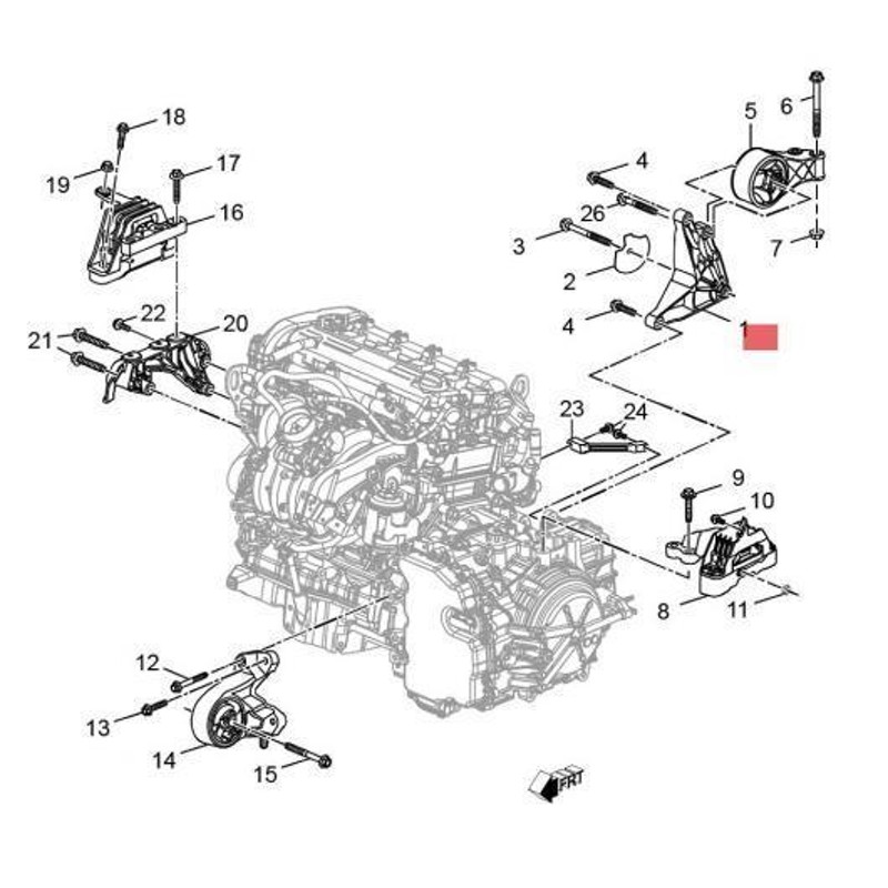 コンソール 適用: エンジン マウント 9038774 ビュイック/BUICK GL8 AL