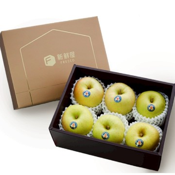 人氣NO.1【新鮮屋 FRESCO】日本青森TOKI土岐水蜜桃蘋果6入禮盒 (28s) 3kg±10%/盒 香甜 爽脆 期間限定 長輩送禮