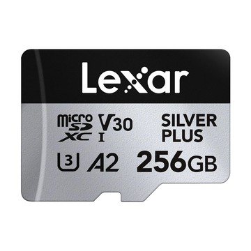 Lexar 256GB Silver Plus microSDXC UHS-I A2 U3 V30 記憶卡