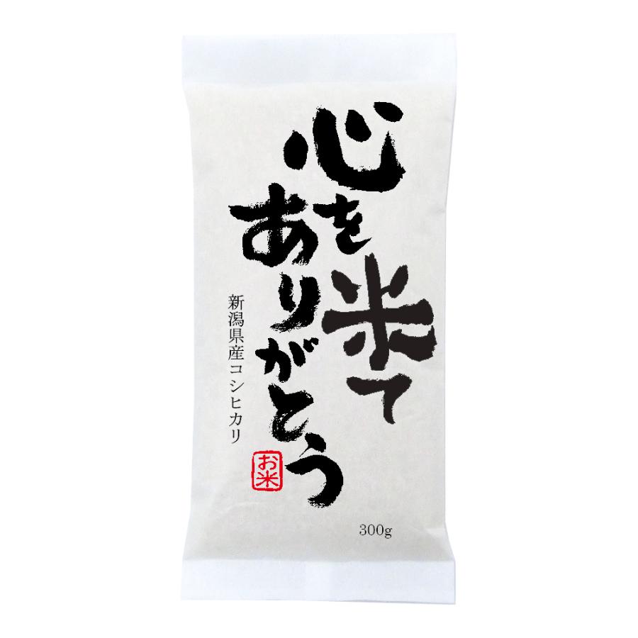 稀少米 新潟産コシヒカリ 300g(2合)×5袋セット