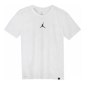 Air Jordan Iconic Quick Dry Training Sports Short Sleeve White