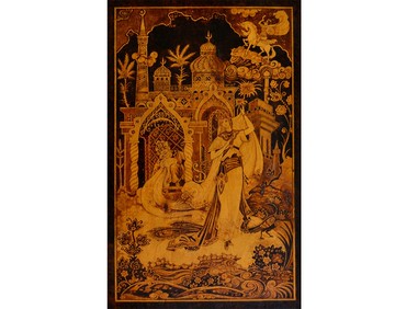 東方童話烙畫木畫烙畫仙子