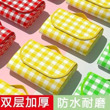 戶外新款野餐墊帶鋁模防潮戶外野炊沙灘帳篷防水草坪墊子便攜郊游