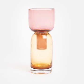 荷蘭Cloudnola 玻璃花器小 粉+黃