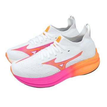 Mizuno 慢跑鞋 Neo ZEN 男鞋 橘 粉紅 花火系列 緩衝 路跑 運動鞋 美津濃 J1GC2582-57