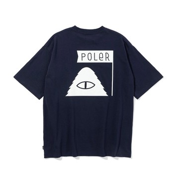 日本限定POLER FURRY FONT RELAX FIT TEE 毛絨字體LOGO短T / 藍