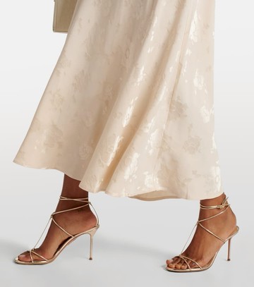 Rixo Bridal Sandrine floral jacquard midi dress