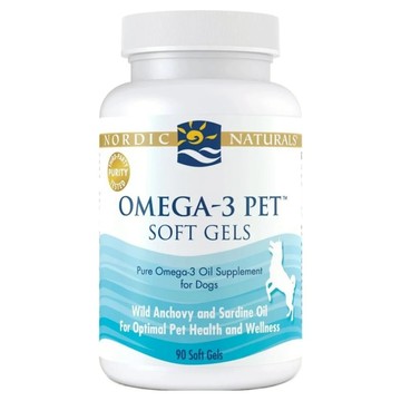 Nordic Naturals 寵物魚油膠囊 Omega-3 狗狗專用 軟膠囊  90顆  健康護理  1罐