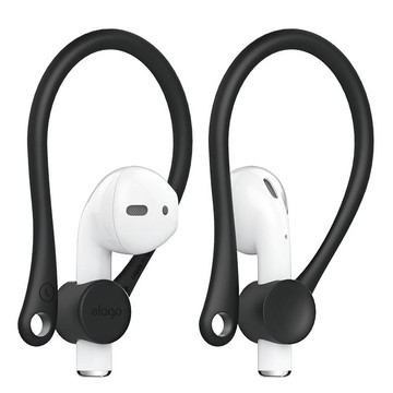 Elago AirPods 運動型耳掛式防摔保護套-黑