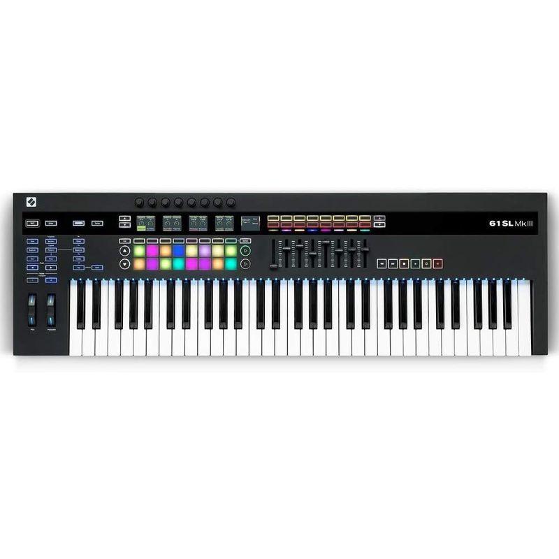 novation 61SL MkIII 8トラックシーケンサー搭載 MIDIキーボード 61鍵盤仕様