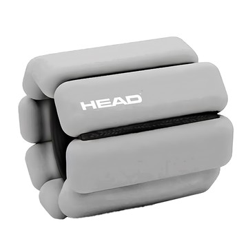 HEAD 海德 矽膠負重手環腳環組 全新材質 穿戴更舒適 防水止滑  33 x 23 x 20cm  灰色  250g