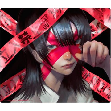 KANAMI SAI II二次元鋼化玻璃鼠標墊大號桌墊辦公電競游戲FPS專用