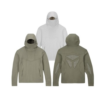 Nike ISPA 科技機能運動帽T 灰/綠 FJ7351