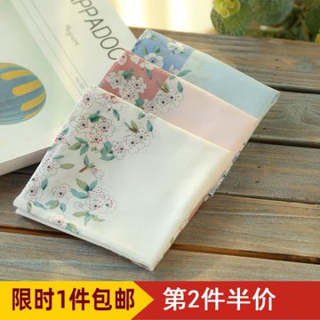 SONKISS全棉手絹手帕女學生文藝手絹手帕純棉女吸汗印花純棉手帕