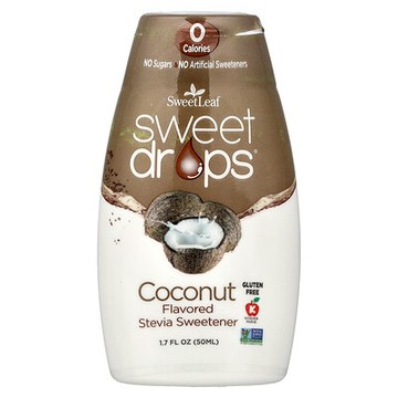 SweetLeaf Stevia, Sweet Drops，椰子味，1.7 液量盎司（50 毫升）