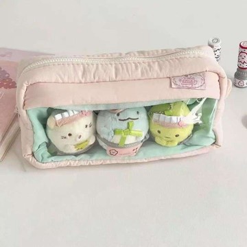 ❤️ 人氣爆款 ❤️小紅書同款方糖痛包ins高顏值少女心筆袋學生大容量可視窗鉛筆盒